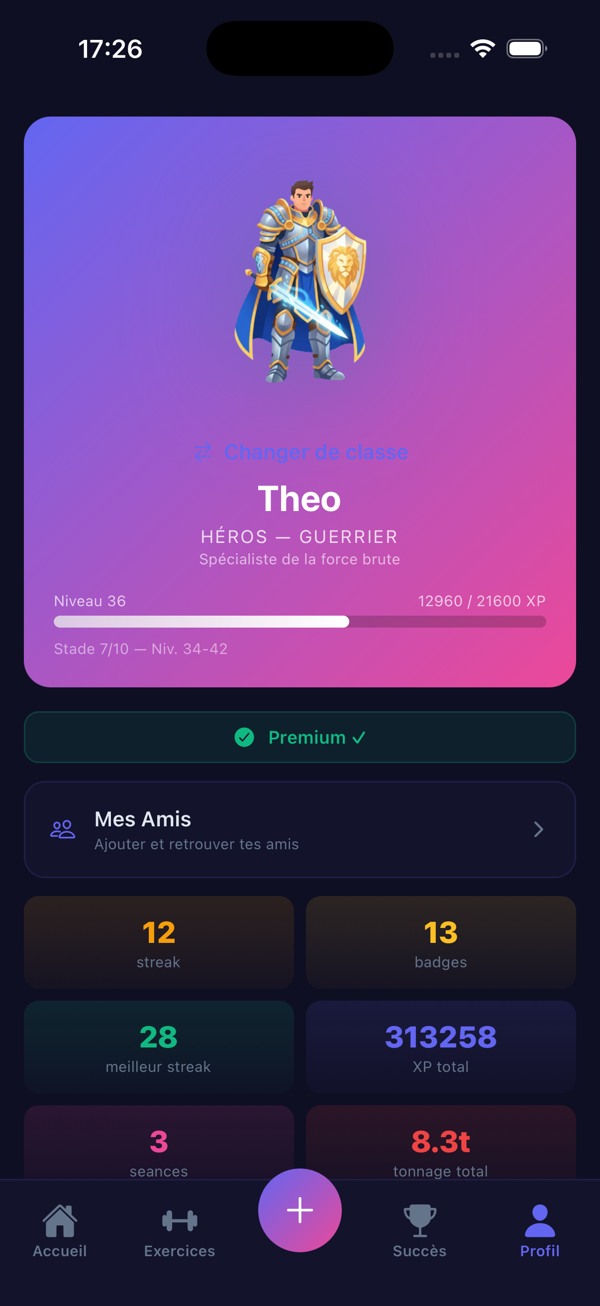 Profil GymQuest